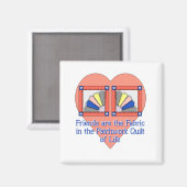 Aimant Motif Quilt Friends (Recto/Verso)