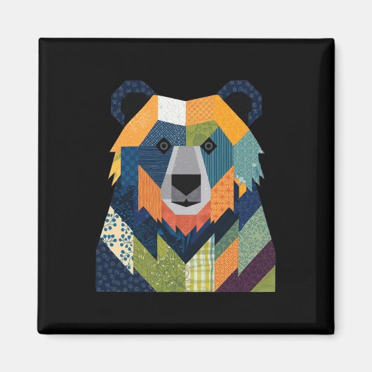 Aimant Motif Quilt Ours Pour Sewi Quilter Lover Quilter (Devant)