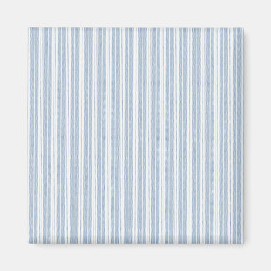 Aimant Motif rayé à chevrons bleu doux et fougère