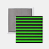 Aimant Motif rayé vert et noir gras (Recto/Verso)