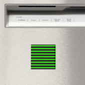 Aimant Motif rayé vert et noir gras (In Situ (Lave-vaisselle))