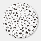 Aimant Motif répété des pattes de chat (Devant)