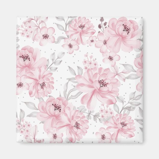 Aimant motif rose (Devant)