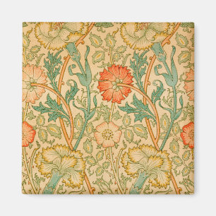 Aimant Motif rose et Rose (par William Morris)