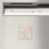 Aimant Motif rose vert à bille liquide (In Situ (Lave-vaisselle))