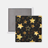 Aimant Motif sans couture avec étoiles d'or (Recto/Verso)