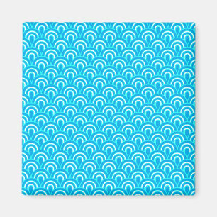 Aimant Motif sans couture d'aimant rétro