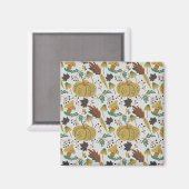 Aimant Motif sans couture de citrouilles et carottes trop (Recto/Verso)