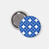 Aimant Motif shippo bleu et blanc (Recto/Verso)