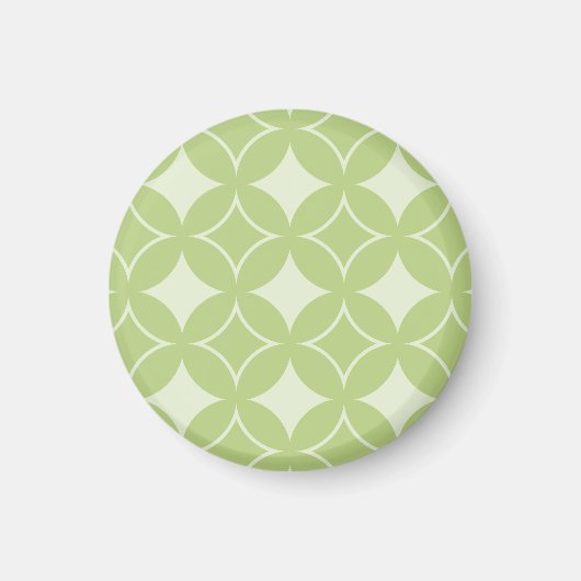 Aimant Motif shippo vert olive (Devant)