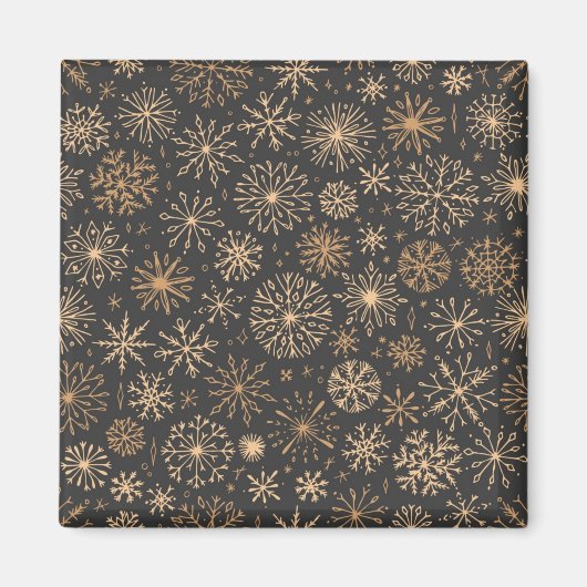 Aimant Motif Snowflake (Devant)