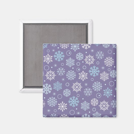 Aimant Motif Snowflake (Recto/Verso)