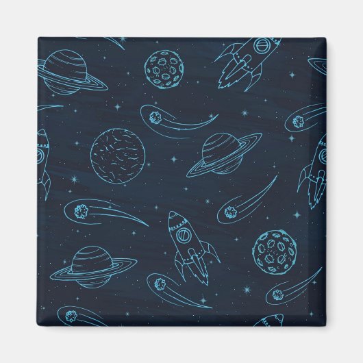 Aimant Motif spatial (Devant)