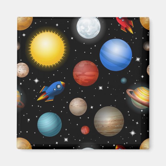 Aimant Motif spatial (Devant)