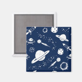 Aimant Motif spatial (Recto/Verso)