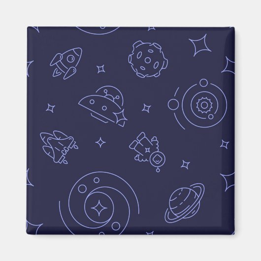 Aimant Motif spatial (Devant)