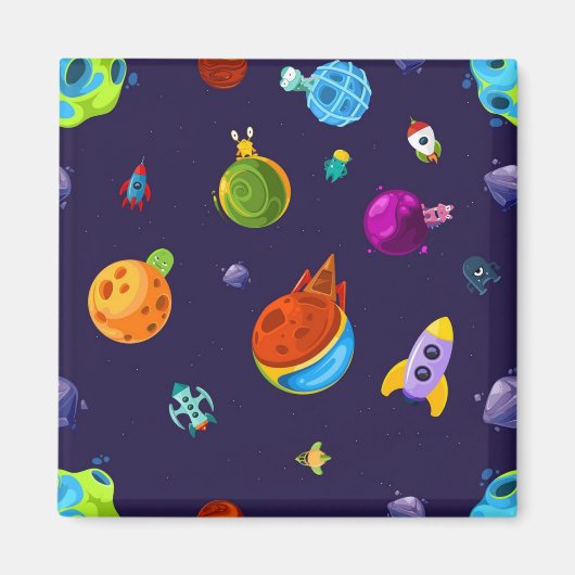 Aimant Motif spatial (Devant)