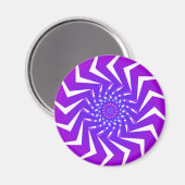 Aimant Motif spirale violette : Vector Art : (Recto/Verso)