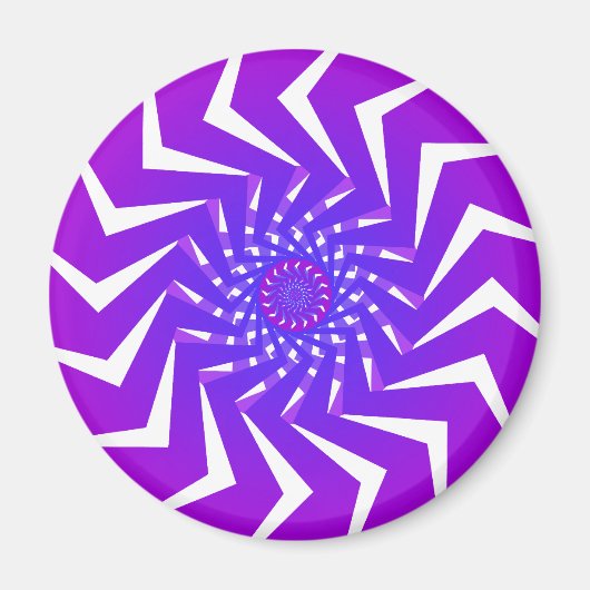 Aimant Motif spirale violette : Vector Art : (Devant)