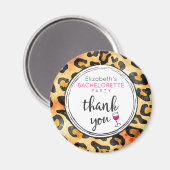 Aimant Motif Taches de Léopard Enterrement de Vie de Jeun (Recto/Verso)