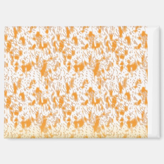 Aimant Motif textile avec orange et gol vibrants (Recto)