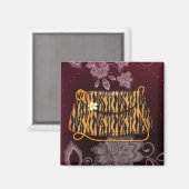 Aimant Motif Tiger Stripes (Recto/Verso)