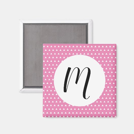 Aimant Motif triangle blanc  (Recto/Verso)