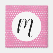 Aimant Motif triangle blanc (Devant)