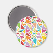 Aimant Motif triangles colorés 2 (Recto/Verso)