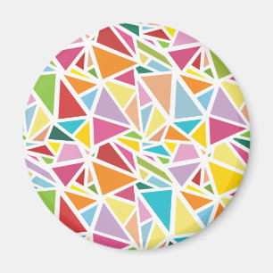 Aimant Motif triangles colorés 2