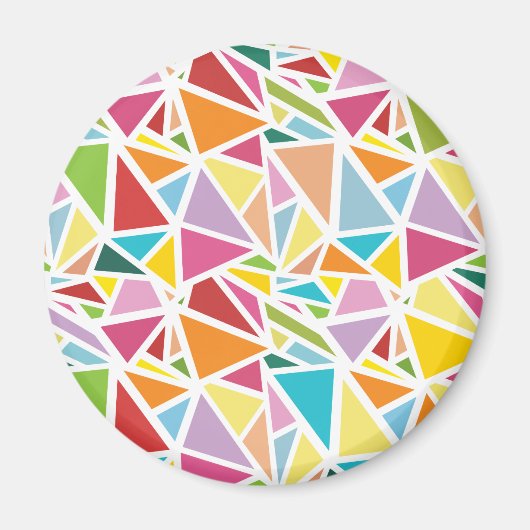 Aimant Motif triangles colorés 2 (Devant)