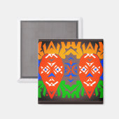 Aimant Motif Tribal Abstrait (Recto/Verso)