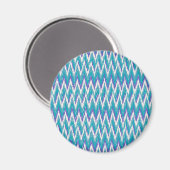 Aimant motif turquoise et Amethyst iKat ZigZag (Recto/Verso)