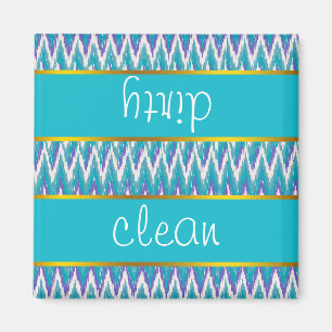 Aimant motif turquoise et Amethyst iKat ZigZag