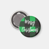 Aimant Motif vert Joyeux Noël (Recto/Verso)