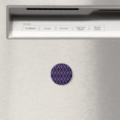 Aimant Motif violet et diamant noir (In Situ (Lave-vaisselle))