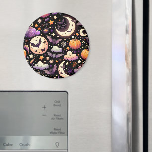 Aimant Motif Whimsical Halloween Night Sky