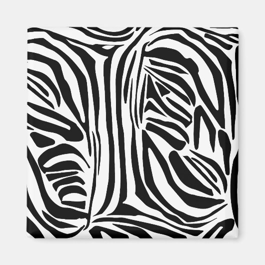 Aimant Motif zèbre (Devant)