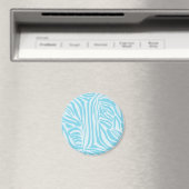 Aimant Motif Zèbre Bleu (In Situ (Lave-vaisselle))