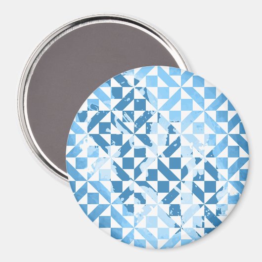 Aimant Motifs d'aquarelle (Recto/Verso)