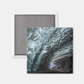 Aimant Motifs de paroi de grotte de glace (Recto/Verso)