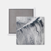 Aimant Motifs nuageux visibles sur l'île Aléoutienne (Recto/Verso)