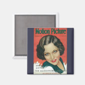 Aimant Motion Picture Février 1931 Gloria Swanson couvert (Recto/Verso)
