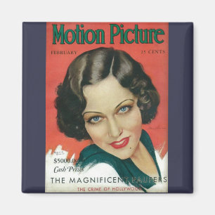 Aimant Motion Picture Février 1931 Gloria Swanson couvert