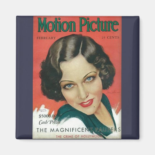 Aimant Motion Picture Février 1931 Gloria Swanson couvert (Devant)