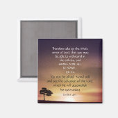 Aimant Motivation ascendante inspirante Écriture biblique (Recto/Verso)