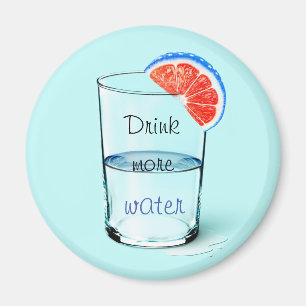 Aimant Motivation / Boire plus d'eau Beverage Caster