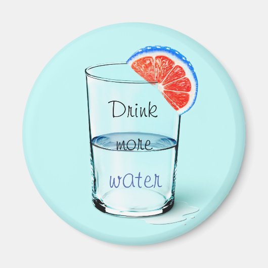 Aimant Motivation / Boire plus d'eau Beverage Caster (Devant)