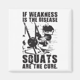 Aimant Motivation De L'Entraînement - Le Squat Est Le Tra