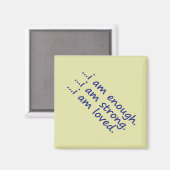 Aimant Motivation Dk Blue Enough Strong Loved Topography (Recto/Verso)